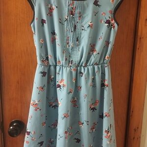Floral Blue Dress